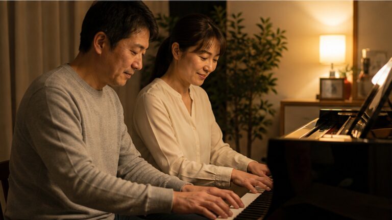 大人のピアノで夫婦の協力時間を作る｜共闘レッスンの始め方