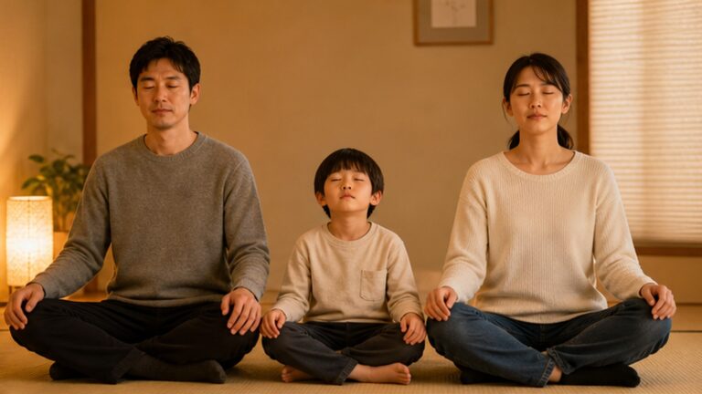 子どもと一緒にできるファミリー瞑想｜家庭の癒し時間を作る
