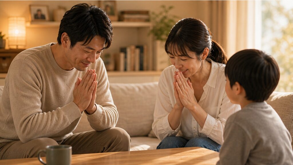 子どもが見ている夫婦の背中｜愛情観を育む家庭